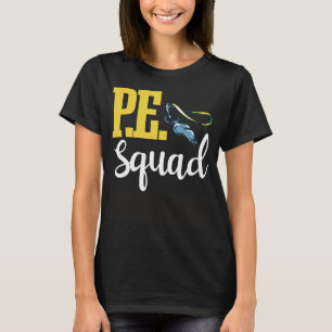 Camiseta Ensino Físico de Treinador em Esquadra de Educação
