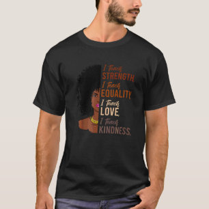 Camiseta Ensino Forte Igualdade História Negra Mês Teac