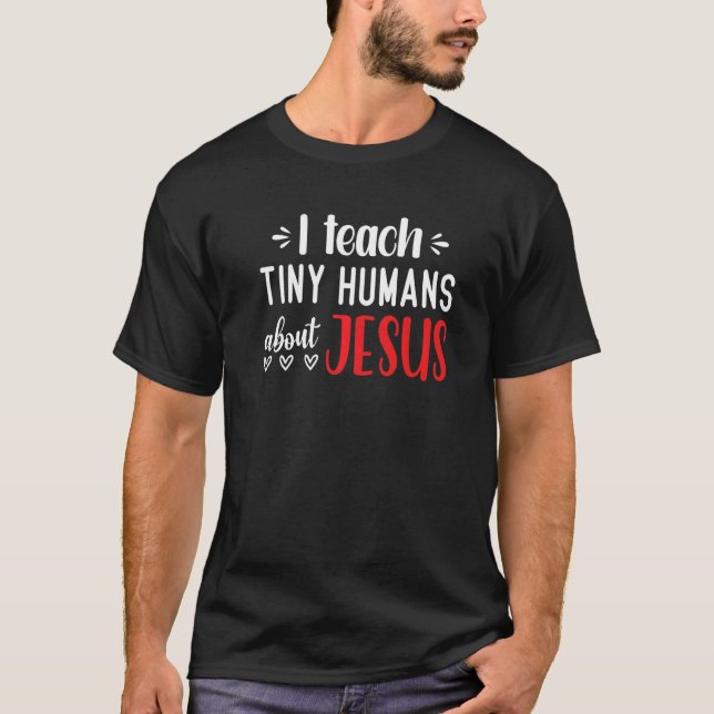 Camiseta Ensino Humanos Pequenos Sobre Jesus 12 (Frente)