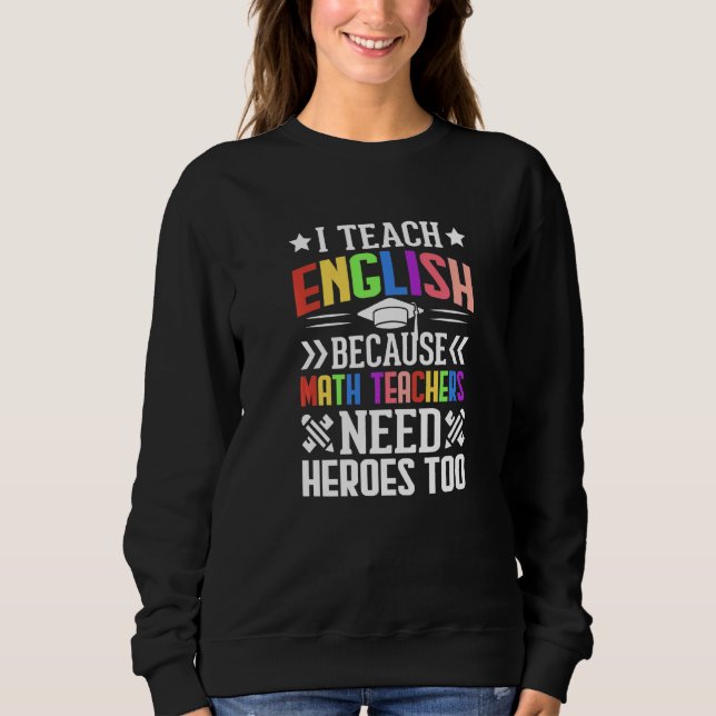 Camiseta Ensino Inglês Porque Professores De Matemática Pre (Frente)