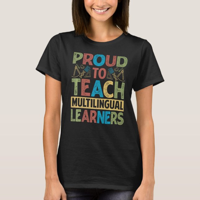Camiseta Ensino Linguista de Professores Multilíngues (Frente)