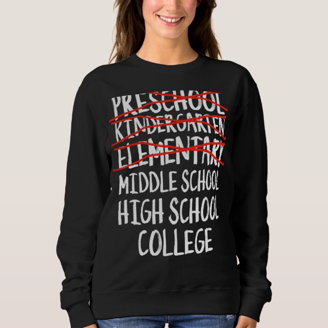 Camiseta Ensino Médio de Graduação Elementar De Volta À Esc (Frente)