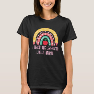 Camiseta Ensino O Mais Doce Professor De Arco Arco-Íris Val