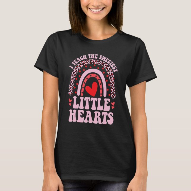 Camiseta Ensino O Mais Doce Professor De Arco Arco-Íris Val (Frente)