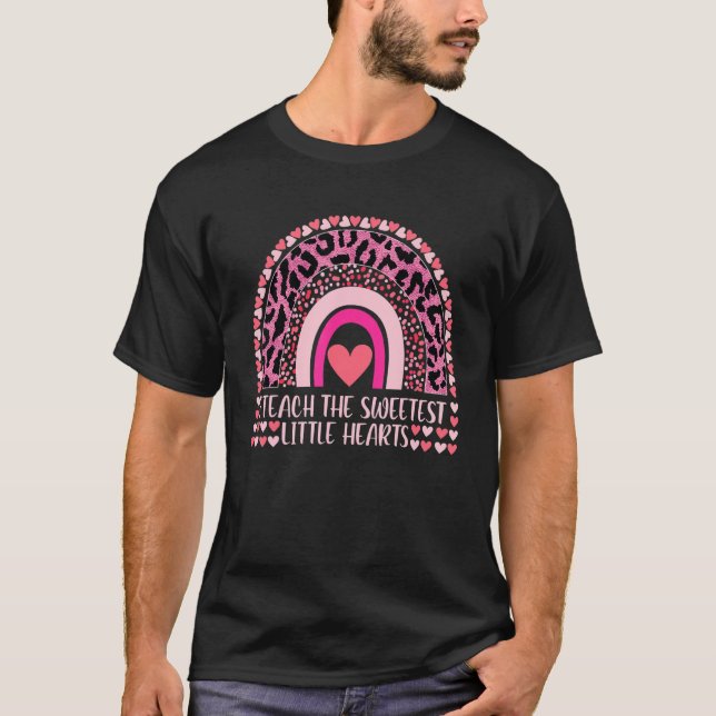 Camiseta Ensino O Mais Doce Professor De Arco Arco-Íris Val (Frente)