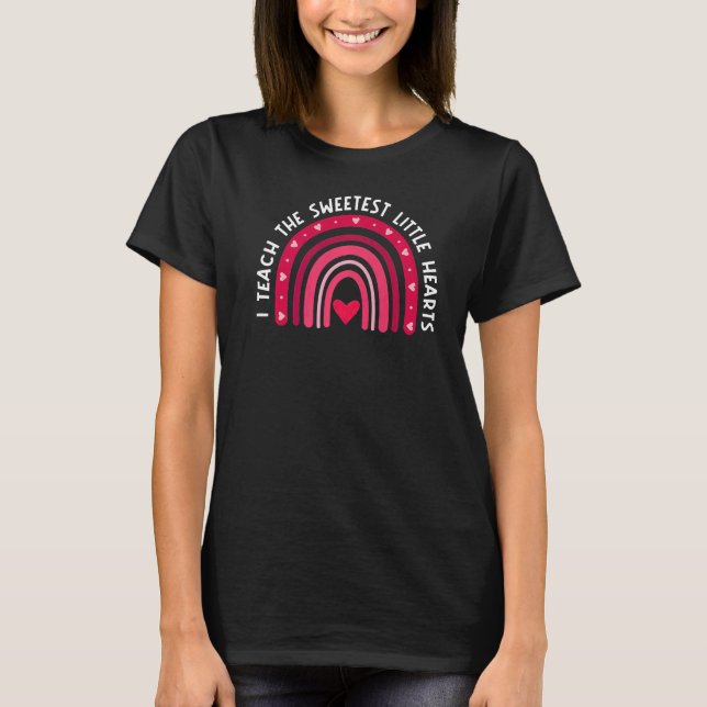 Camiseta Ensino O Mais Doce Professor De Arco Arco-Íris Val (Frente)