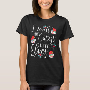 Camiseta Ensino O Natal Do Professor De Elfos Mais Bonitos