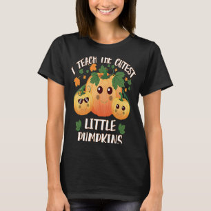 Camiseta Ensino O Patinho De Abóbora Do Professor Mais Cora