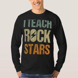 Camiseta Ensino O Professor De Música De Rockstars De Volta