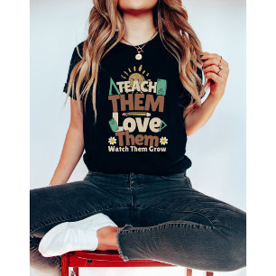 Camiseta Ensino-os a retornar ao professor retro-escolar