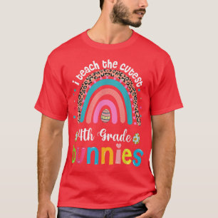 Camiseta Ensino os coelhos mais próximos do 4º ano Professo