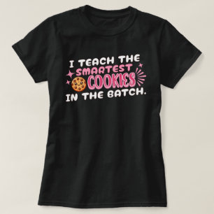 Camiseta Ensino Os Cookies Mais Inteligentes No Lote Rosa