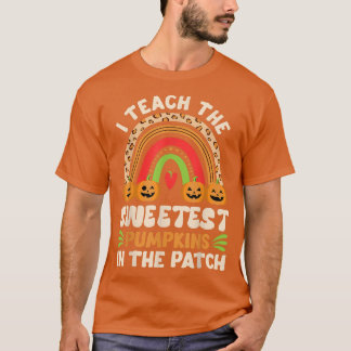Camiseta Ensino Os Mais Doces Pumpkins Engraçados Teacher H