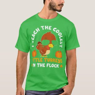 Camiseta Ensino Os Pequenos Perus Mais Frescos No Relógio.