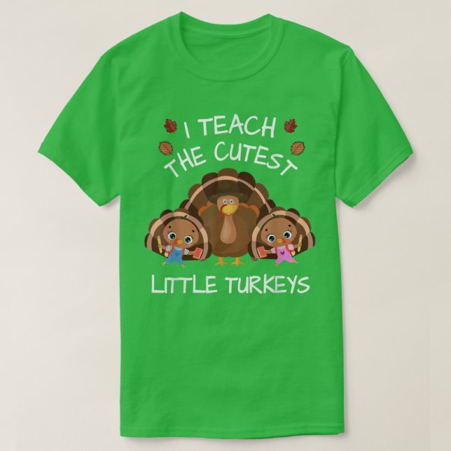 Camiseta Ensino Os Pequenos Perus Para O Professor (Frente do Design)