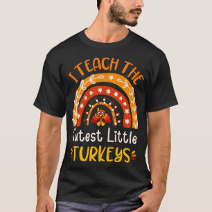 Camiseta Ensino Os Perus Mais Bonitos No Dia De Ação De Gra