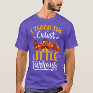 Camiseta Ensino Os Perus Mais Bonitos No Dia De Ação De Gra