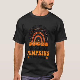 Camiseta Ensino Os Pumpkins Mais Bonitos Na Pré-Escola De P