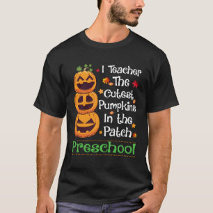 Camiseta Ensino Os Pumpkins Mais Bonitos Na Pré-Escola De P