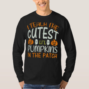 Camiseta Ensino Os Pumpkins Mais Bonitos No Patch 1