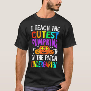 Camiseta Ensino Os Pumpkins Mais Bonitos No Patch Kindergar
