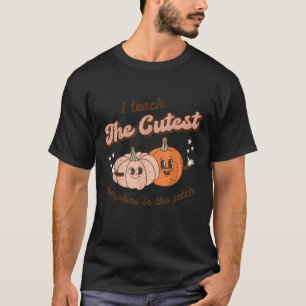 Camiseta Ensino Os Pumpkins Mais Bonitos No Patch Retro Tea