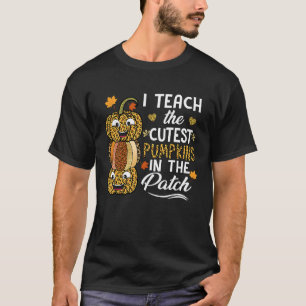 Camiseta Ensino Os Pumpkins Mais Bonitos No Professor De Pa