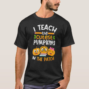 Camiseta Ensino Os Pumpkins Mais Bonitos No Professor De Pa
