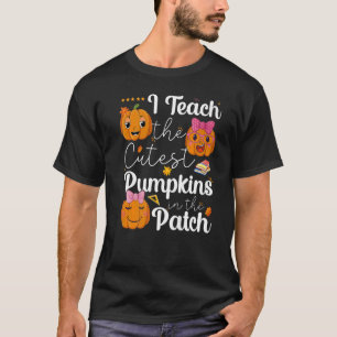 Camiseta Ensino Os Pumpkins Mais Bonitos No Professor De Pa