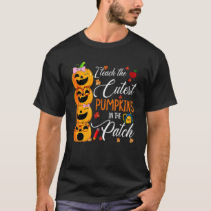 Camiseta Ensino Os Pumpkins Mais Bonitos No Professor De Pa