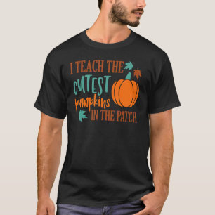 Camiseta Ensino Os Pumpkins Mais Bonitos No Salão Da Corda.