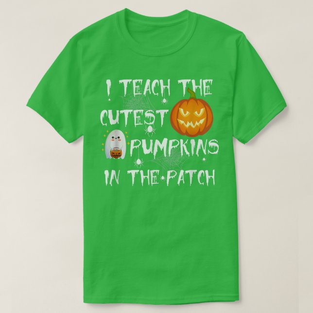 Camiseta Ensino Os Pumpkins Mais Cortes Na Pumpkin H (Frente do Design)