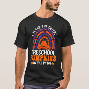 Camiseta Ensino Os Pumpkins Mais Cortes No Halloween Da Pré