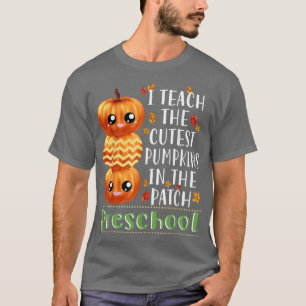 Camiseta Ensino Os Pumpkins Mais Cortes No Halloween Da Pré
