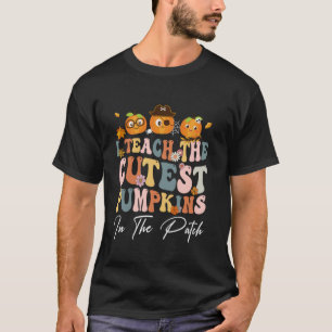 Camiseta Ensino Os Pumpkins Mais Perto No Selo Engraçado