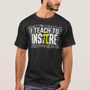 Camiseta Ensino Para Inspirar O Professor De Matemática Eng