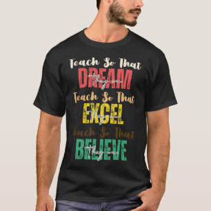 Camiseta Ensino Para Que Possam Sonhar Com A História Negra