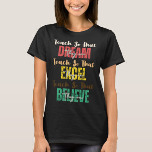 Camiseta Ensino Para Que Possam Sonhar Com A História Negra