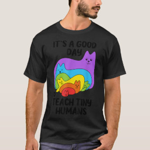 Camiseta Ensino pré-escolar Ensina Humans Pequeno Arco-Íris