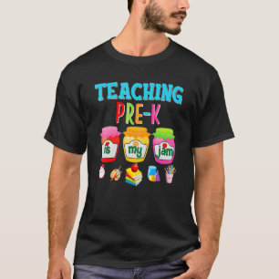 Camiseta Ensino Pré K É Meu Professor De Volta À Rua Escola