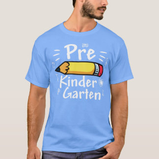 Camiseta Ensino Pré-Secundário Bonito De Volta Ao Professor