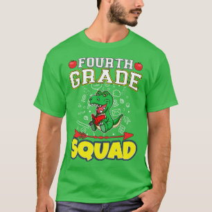 Camiseta Ensino primário engraçado no quarto ano do quadrad