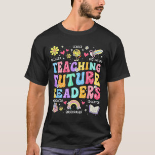 Camiseta Ensino Retro Líderes Futuros Professor Groovy de V