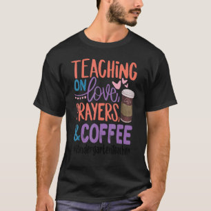 Camiseta Ensino Sobre Amor Orações Café Jardim de Infância
