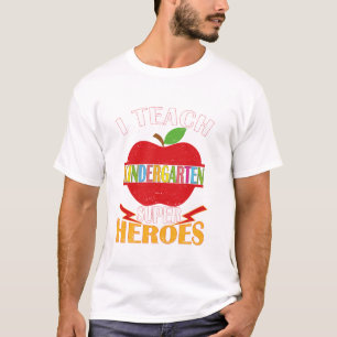 Camiseta Ensino Super Heróis Do Jardim De Infância De Volta