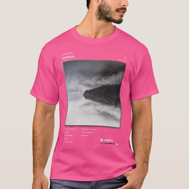 Camiseta Enslaved - Álbum Heimdal Tracklist (Frente)