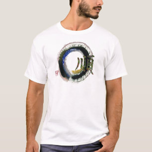 Camiseta Enso - caráter de Kanji para o Gentleness, Sumi-e