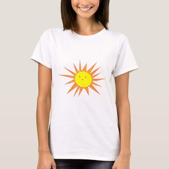 Camiseta Ensolarada para ela (Frente)