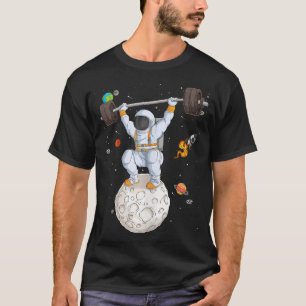 Camiseta Enstronauta Engraçado Malhação de Levantamento de