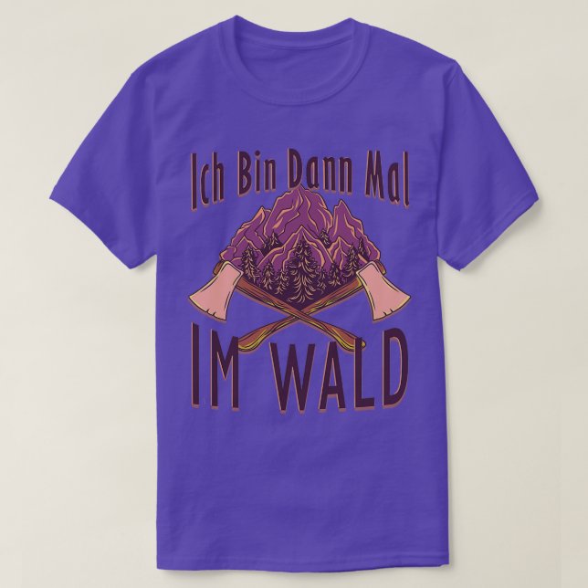 Camiseta Então a Ix27ll será um presente de machado na flor (Frente do Design)